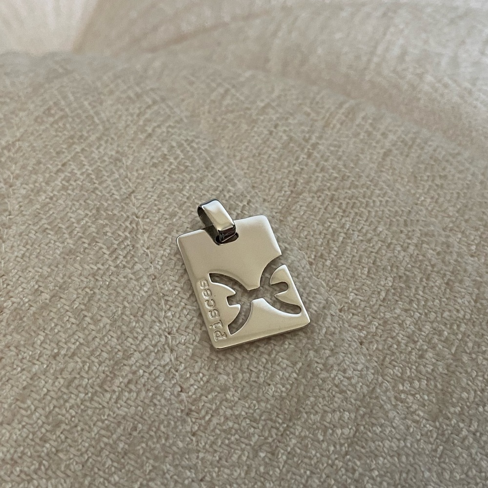 Sterling Silver Pisces Zodiac Pendant